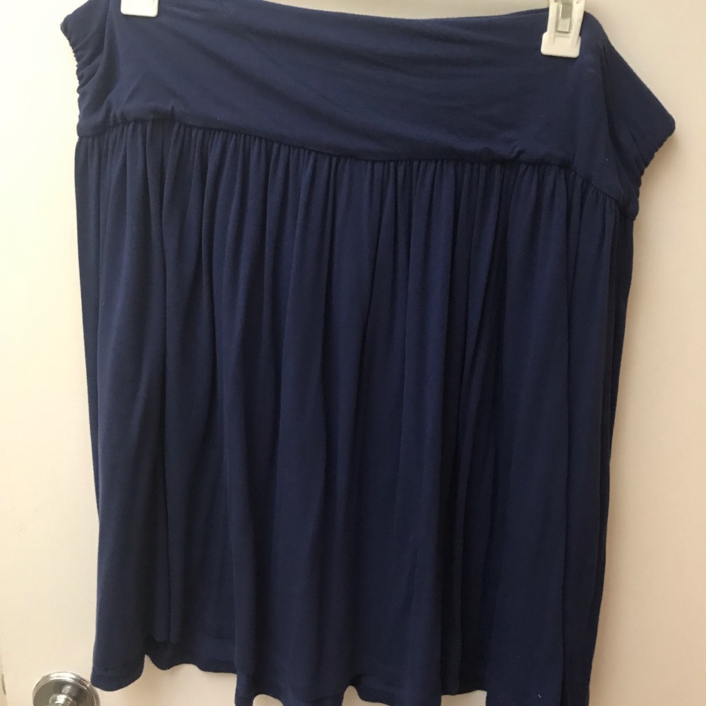 Lane Bryant Mid Length Navy Skirt